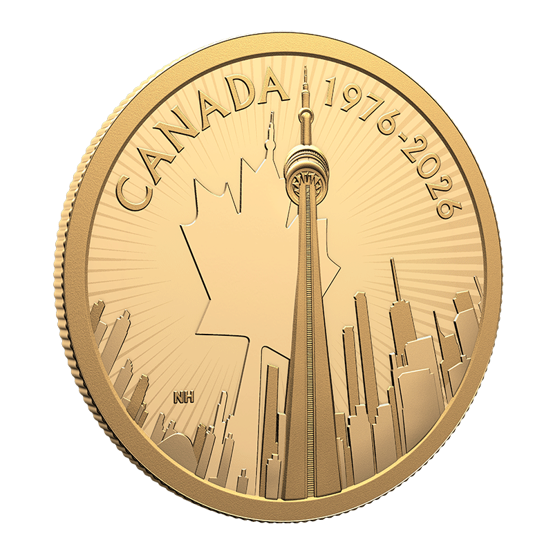 1/2 oz 50th Anniversary of the CN Tower Gold Coin (2026) - No Box, Coin Only