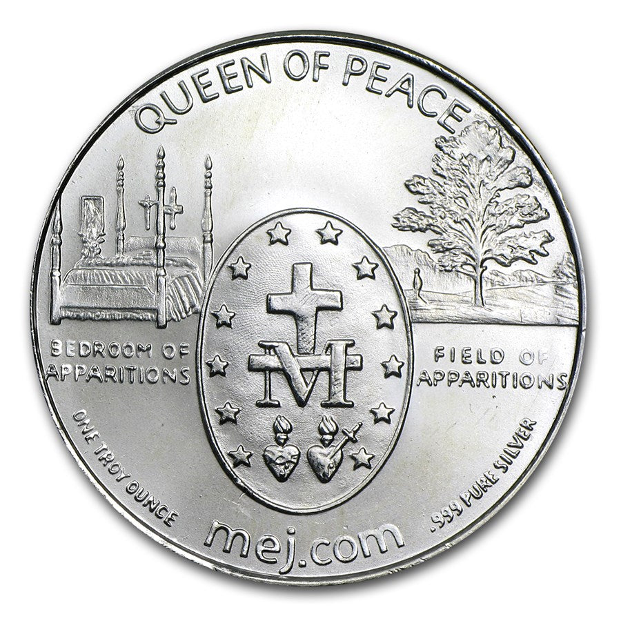 1 oz Silver Round – Medjugorjes – Miraculous Medal .999 Ag