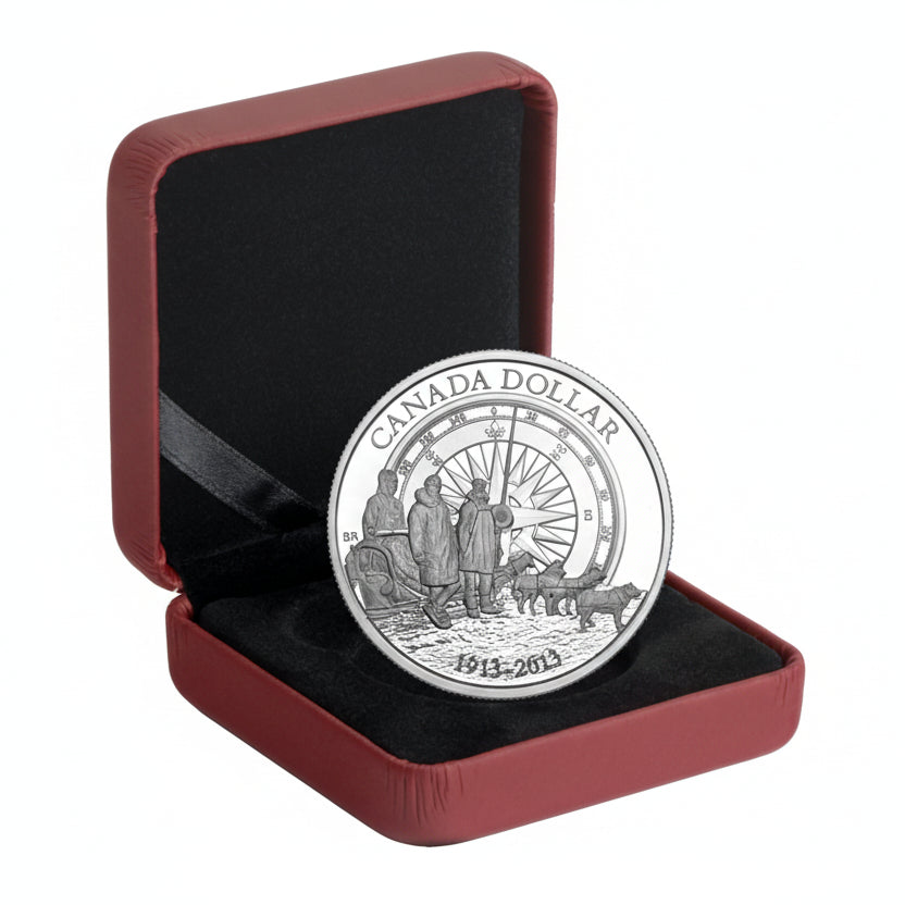 Proof Fine Silver Dollar - 100th Anniversary of the Canadian Arctic Expedition (2013)