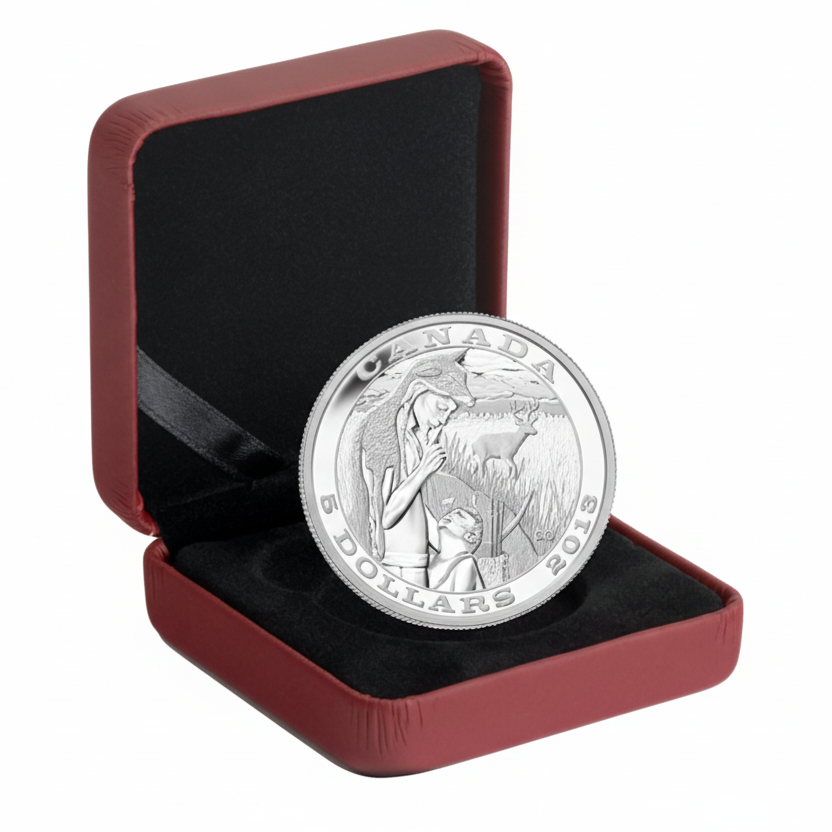 3/4 oz Fine Silver Coin - Tradition of Hunting: Deer (2013)