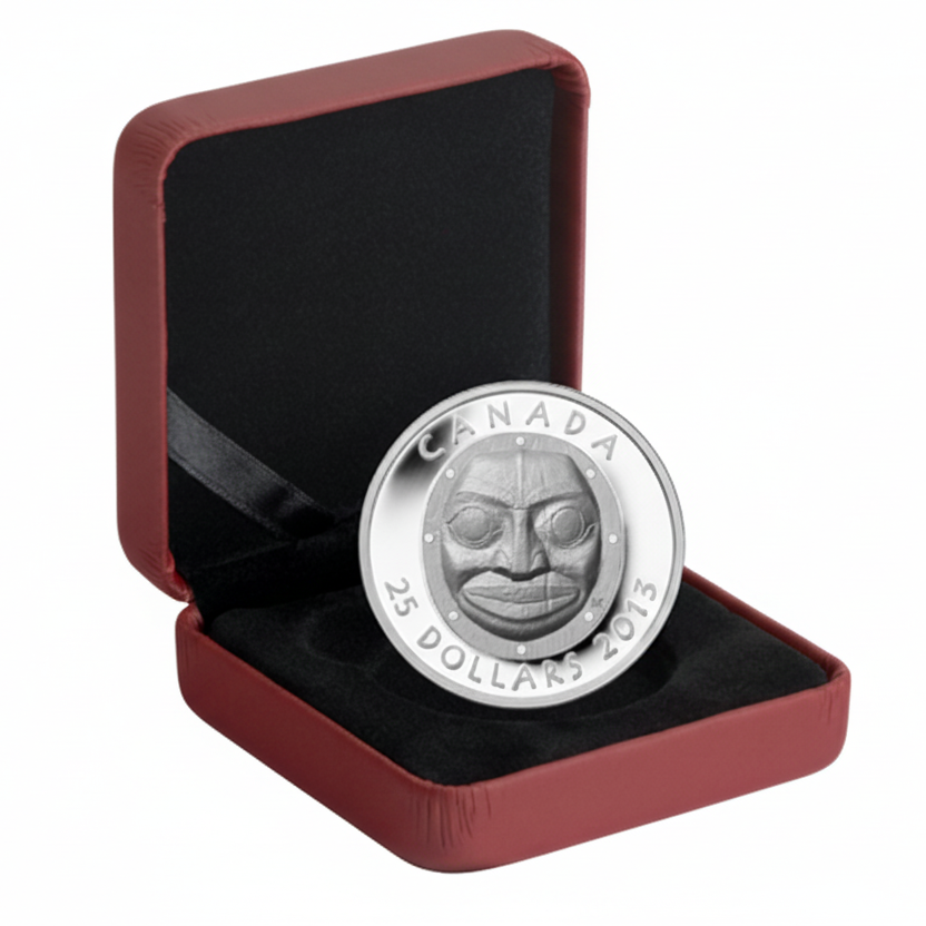 Fine Silver Ultra High Relief Coin - Grandmother Moon Mask 2013