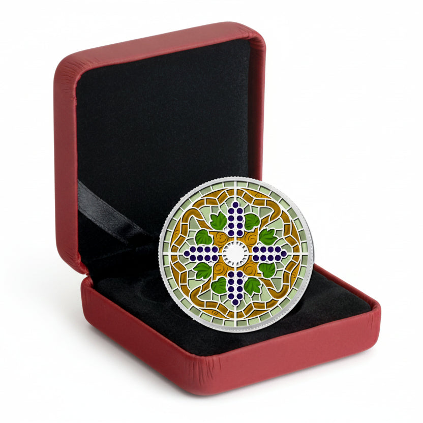 1 oz Fine Silver Coin - Stained Glass: Casa Loma (2014)