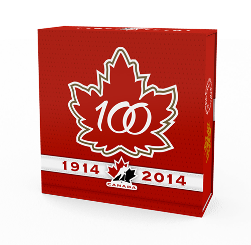 1 oz Fine Silver Coin - 100th Anniversary of Hockey Canada - Mintage: 7,500 (2014)