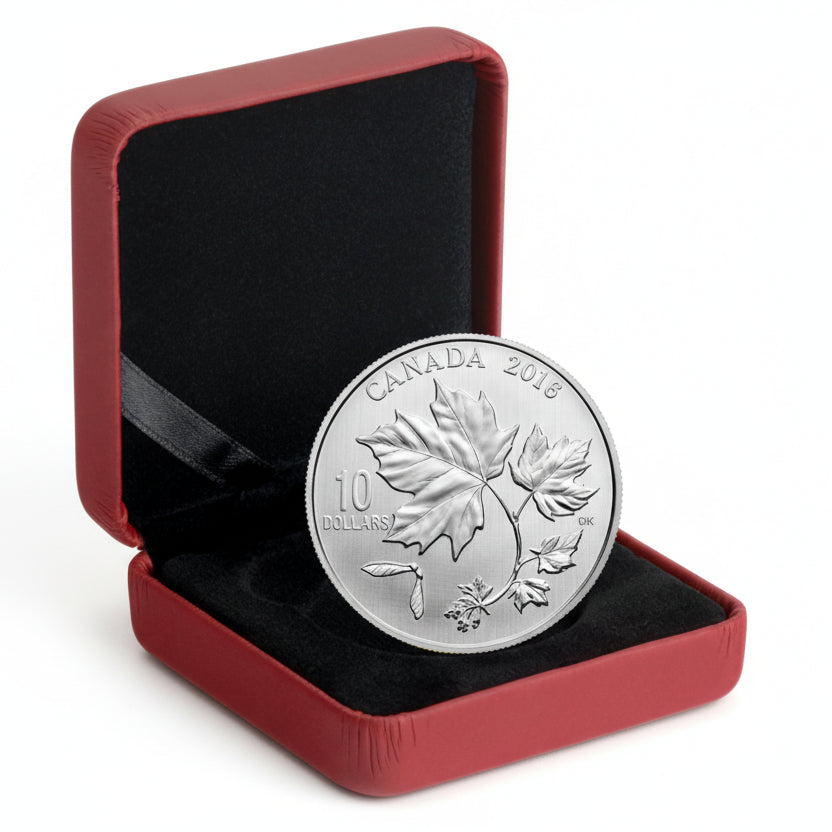 1/2 oz Canadian Maple Leaves Fine Silver Coin (2016)