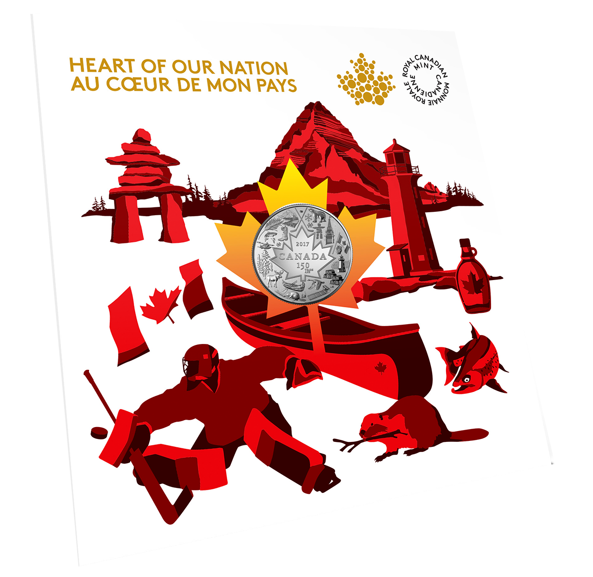 1/4 oz 2017 $3 Heart of our Nation - Pure Silver Coin