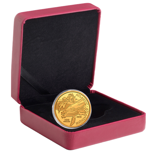 1 oz. 99.999% Pure Gold Coin - Canadian Coastal Symbols: The Atlantic - Mintage: 400 (2019)