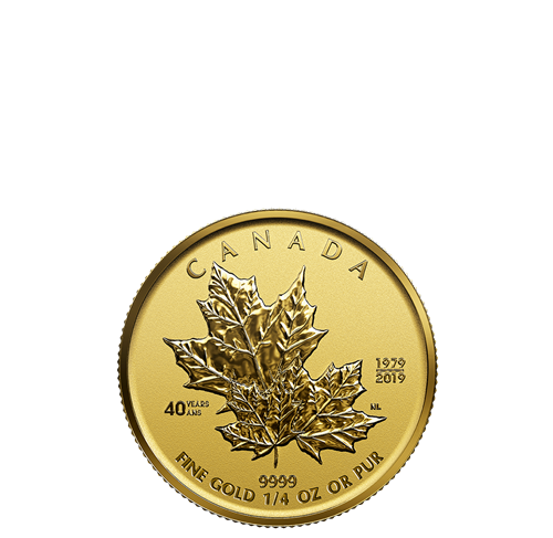 Pure Gold Fractional Set - 40th Anniversary of the Gold Maple Leaf - Mintage: 600 (2019)