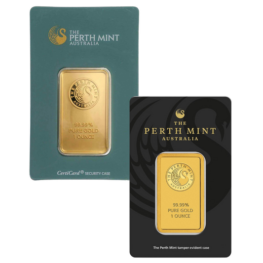 1 oz Gold Bar - Perth Mint - .9999 Au