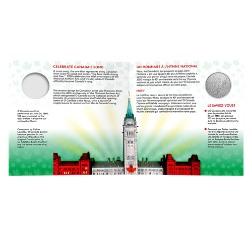 1/4 oz Pure Silver Coin - Moments to Hold: 40th Anniversary of the National Anthem Act (2020)