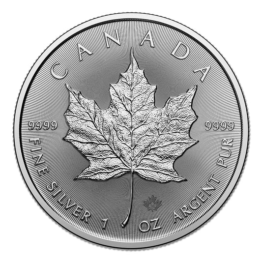 1 oz Silver Coin - 2024 Maple Leaf - Royal Canadian Mint - RCM .9999 Ag