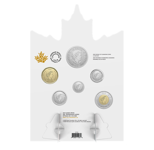 6-coin set - Mosaic of Canadian Icons (2023)