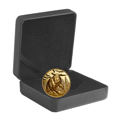 1 oz Pure Gold Ultra High Relief Coin – Great Hunters: Grizzly Bear - Mintage: 575 (2023)