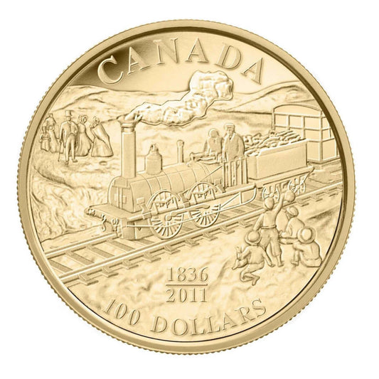 14-Karat Gold Coin - 175th Anniversary of Canada's First Railway (2011)