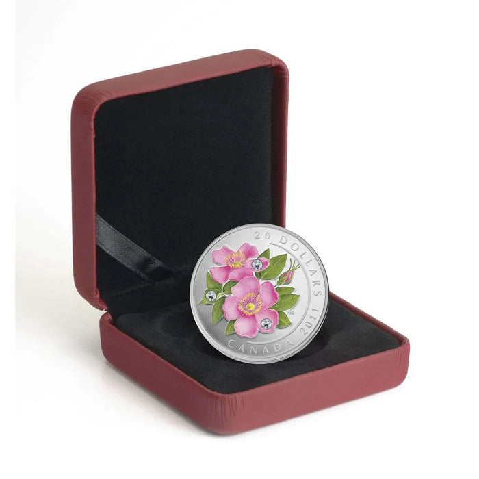 1 oz. Pure Silver Coin - Wild Rose (2011)