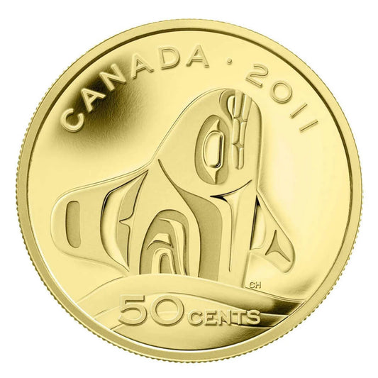 1/25 Ounce Pure Gold Coin - Orca Whale (2011)