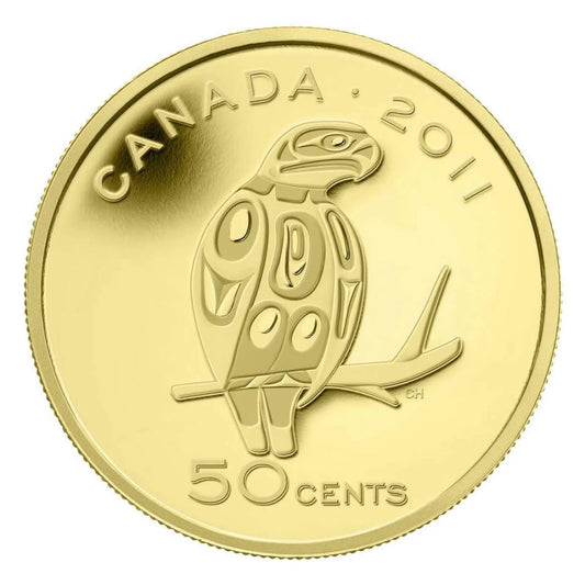 1/25 Ounce Pure Gold Coin - Peregrine Falcon (2011)