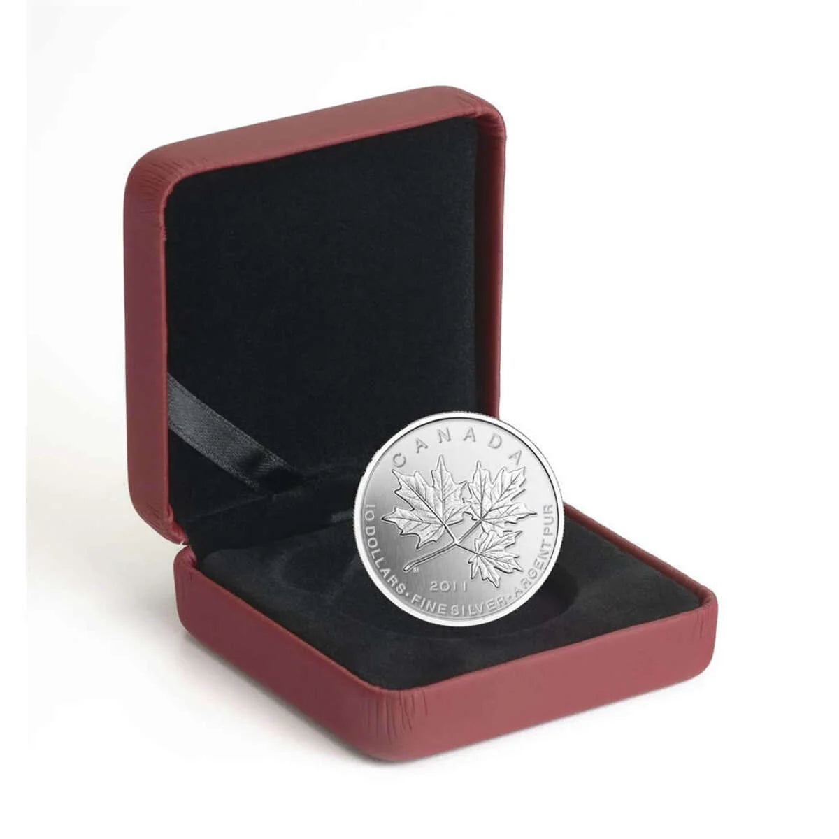 1/2 oz 2011 $10 Maple Leaf Forever - Pure Silver Coin