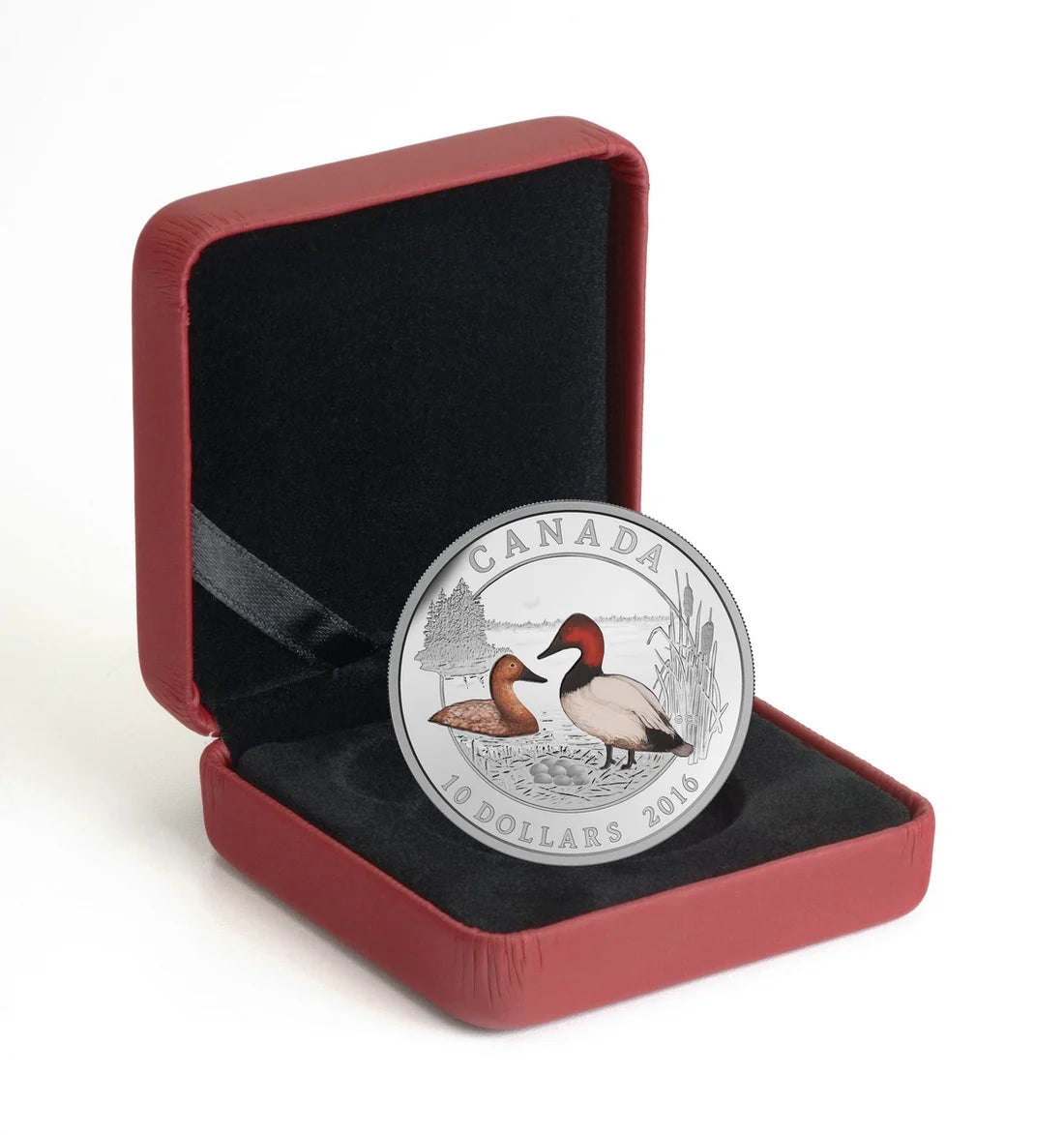 1/2 oz 2016 $10 Ducks of Canada: Canvasback - Pure Silver Coin