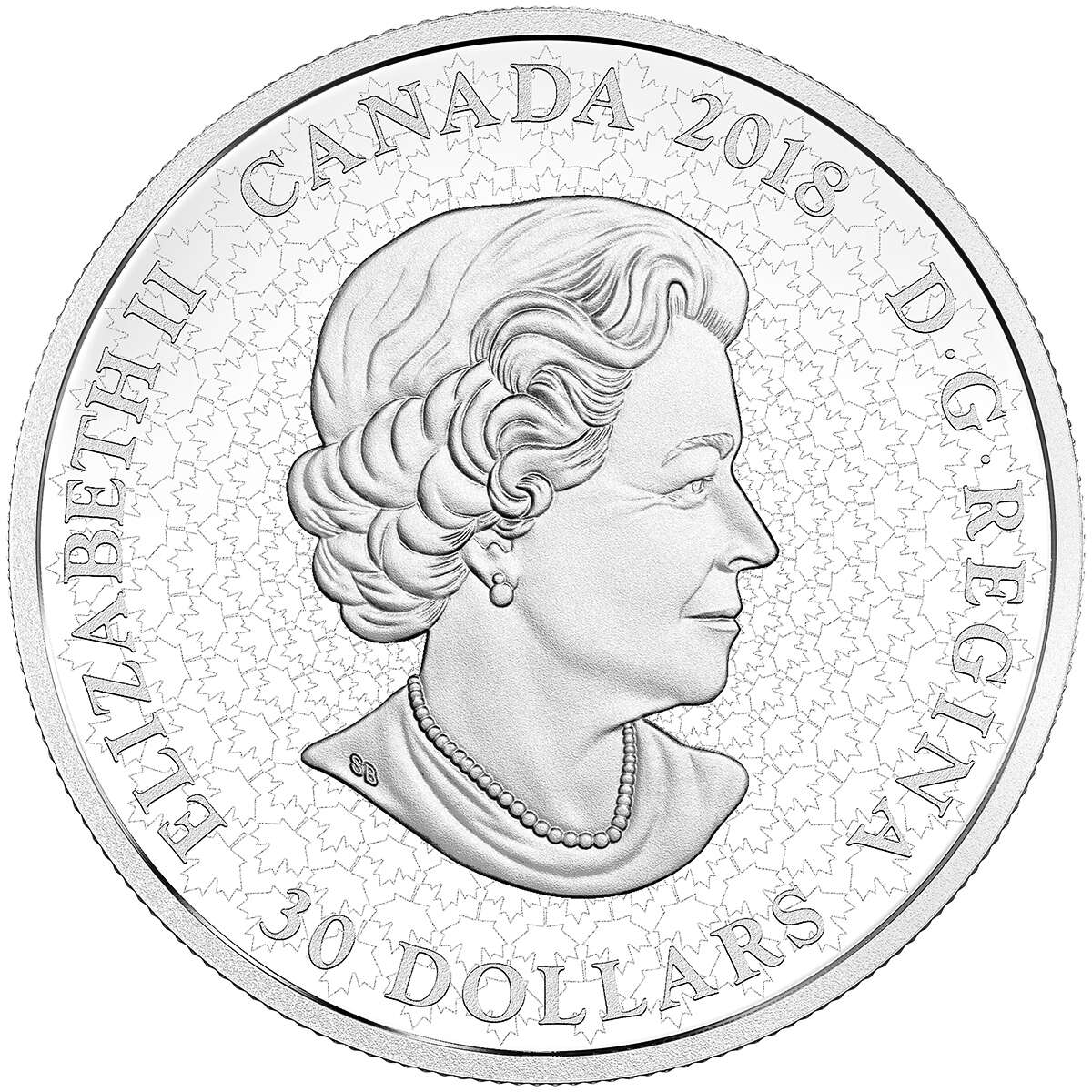 2 oz 2018 $30 Fireworks at the Falls - Pure Silver Coin with black light