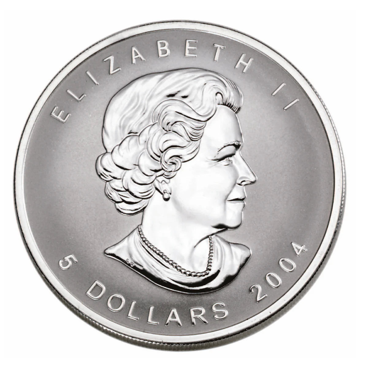 1 oz 2004 $5 Silver Maple Leaf D-Day - Pure Silver Coin