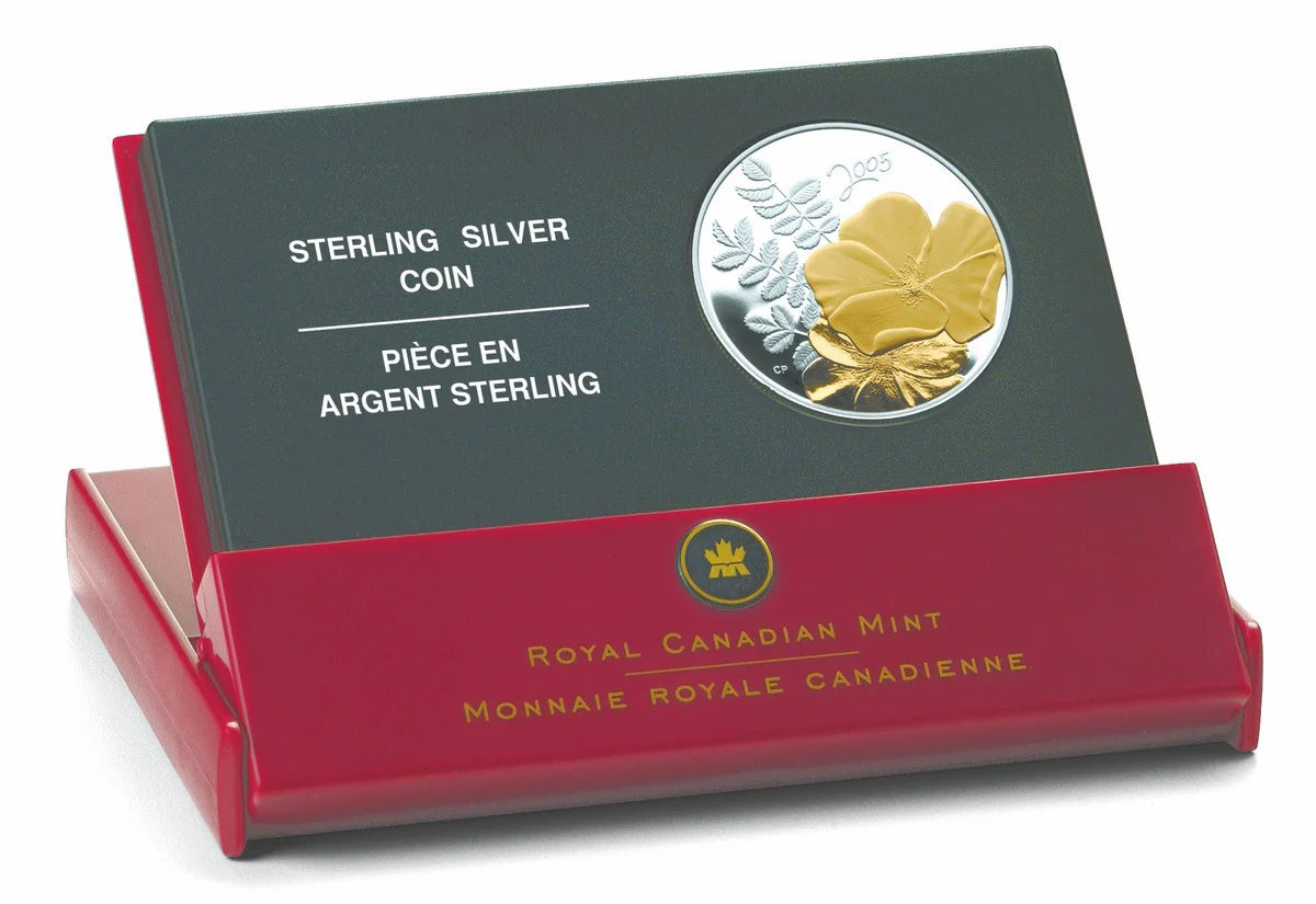 2005 50c Golden Rose - Sterling Silver Coin