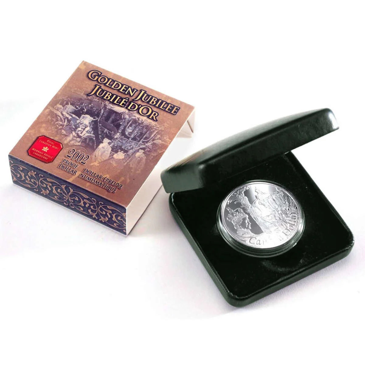 2002 $1 Queen Elizabeth II's Accession to the Throne, 50th Anniversary - Sterling Silver Dollar