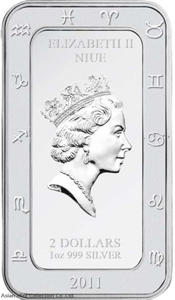 1 oz 2011 – Kagaya Zodiac: Scorpio 2 Dollars Coloured Silver Coin