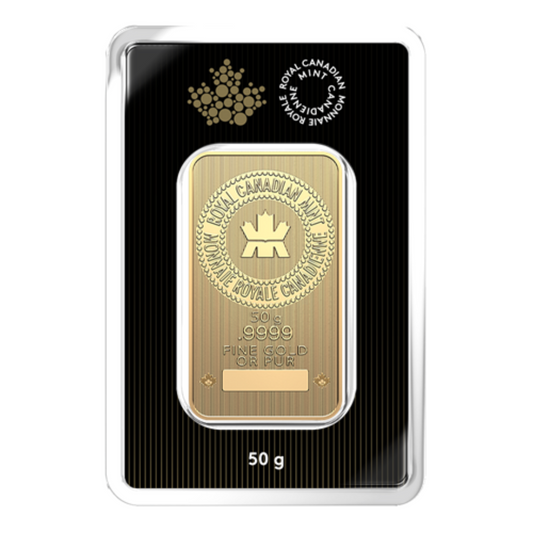 50 g Gold Bar (2024) - .9999 Au - Royal Canadian Mint