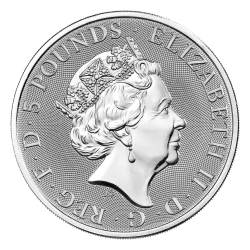 2 oz Silver Coin - Queen's Beasts: Completer Silver Coin - The Royal Mint .9999 Ag