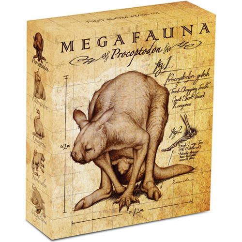 1 oz 2013 Megafauna Series Procoptodon Silver Coin - Perth Mint