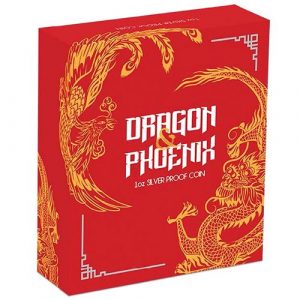 1 oz. Pure Silver Coin - Dragon & Phoenix (2018)