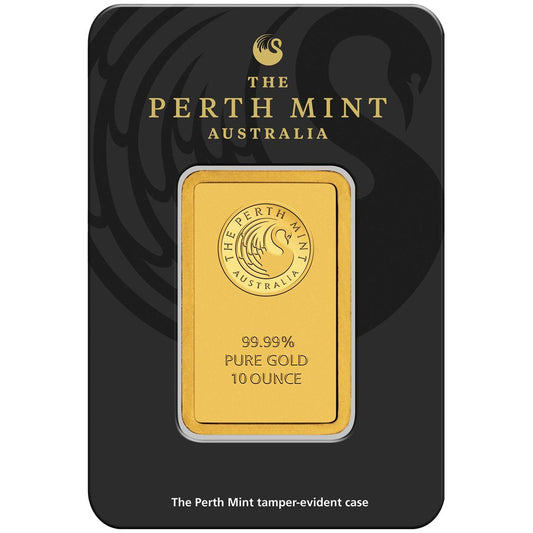10 oz Gold Bar - Perth Mint - .9999 Au