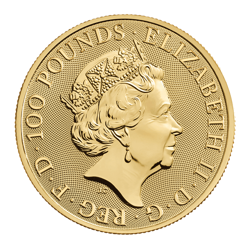 1 oz Gold Coin - 2022 Lion of England - Royal Mint - .9999 Au