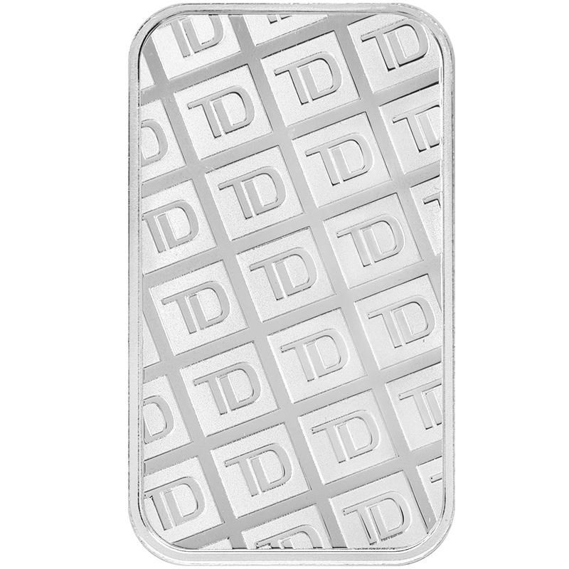 1 oz Silver TD Bar - Toronto Dominion - .999 Ag
