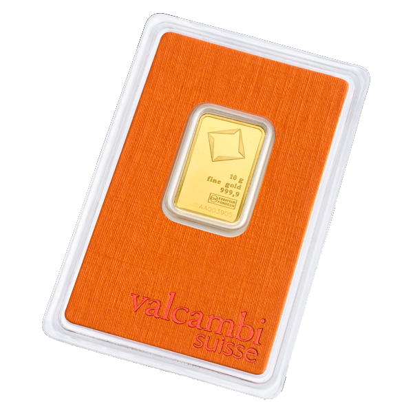 10 g Gold Bar - Valcambi Suisse - Minted - 10g Gold Bar - .9999 Au