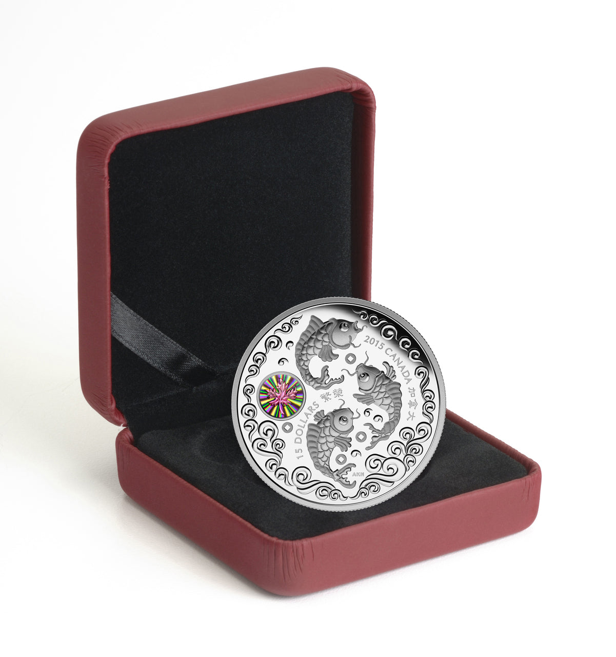 1 oz. Fine Silver Hologram Coin – Maple of Prosperity – Mintage: 8,888 (2015)