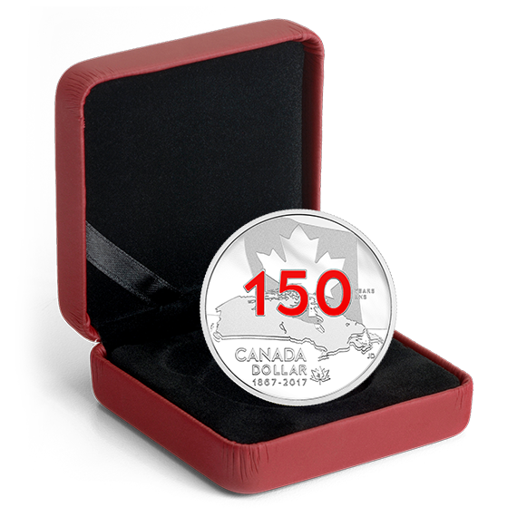 2017 Enameled Special Edition Proof Pure Silver Dollar - Our Home and Native Land