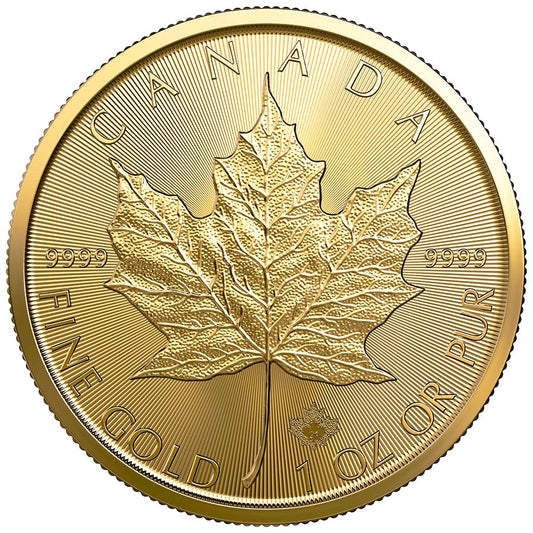 1 oz Gold 2020 Maple Leaf Coin - Royal Canadian Mint - RCM .9999 Au