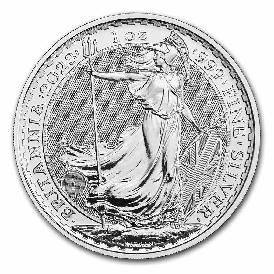 1 oz Silver 2023 Britannia Coin - Royal Mint - .999 AG (King