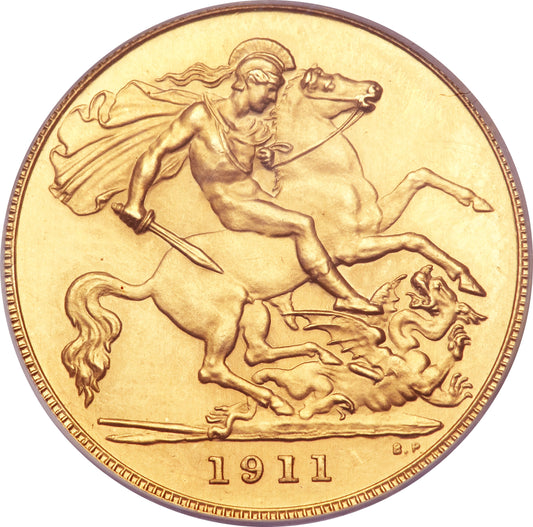 Gold 1/2 Sovereign Coin - Random Year George - .9167 Au - United Kingdom