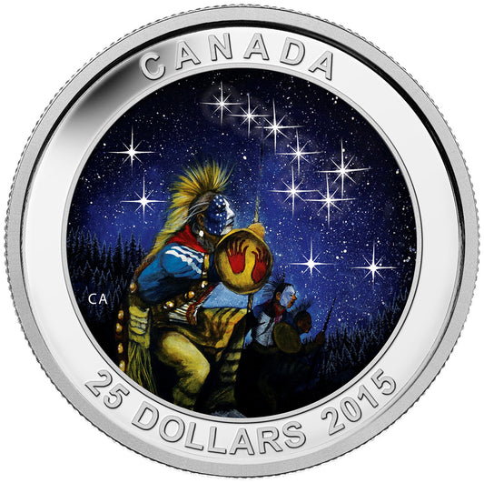 1 oz Fine Silver Glow-in-the-Dark Coin – Star Charts: The Quest – Mintage: 7,500 (2015)