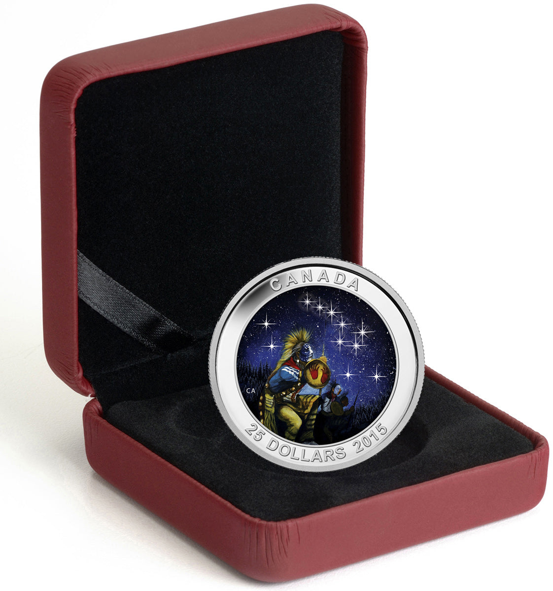 1 oz Fine Silver Glow-in-the-Dark Coin – Star Charts: The Quest – Mintage: 7,500 (2015)