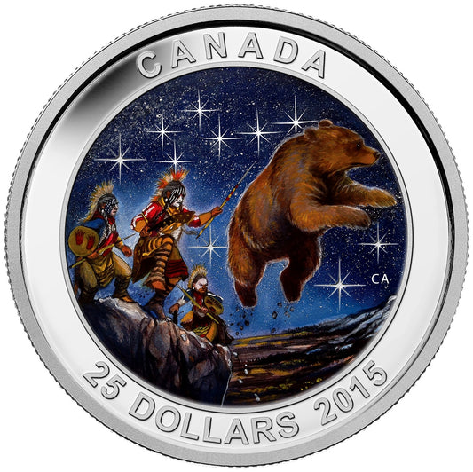 1 oz Fine Silver Glow-in-the-Dark Coin – Star Charts: The Great Ascent - Mintage: 7,500 (2015)