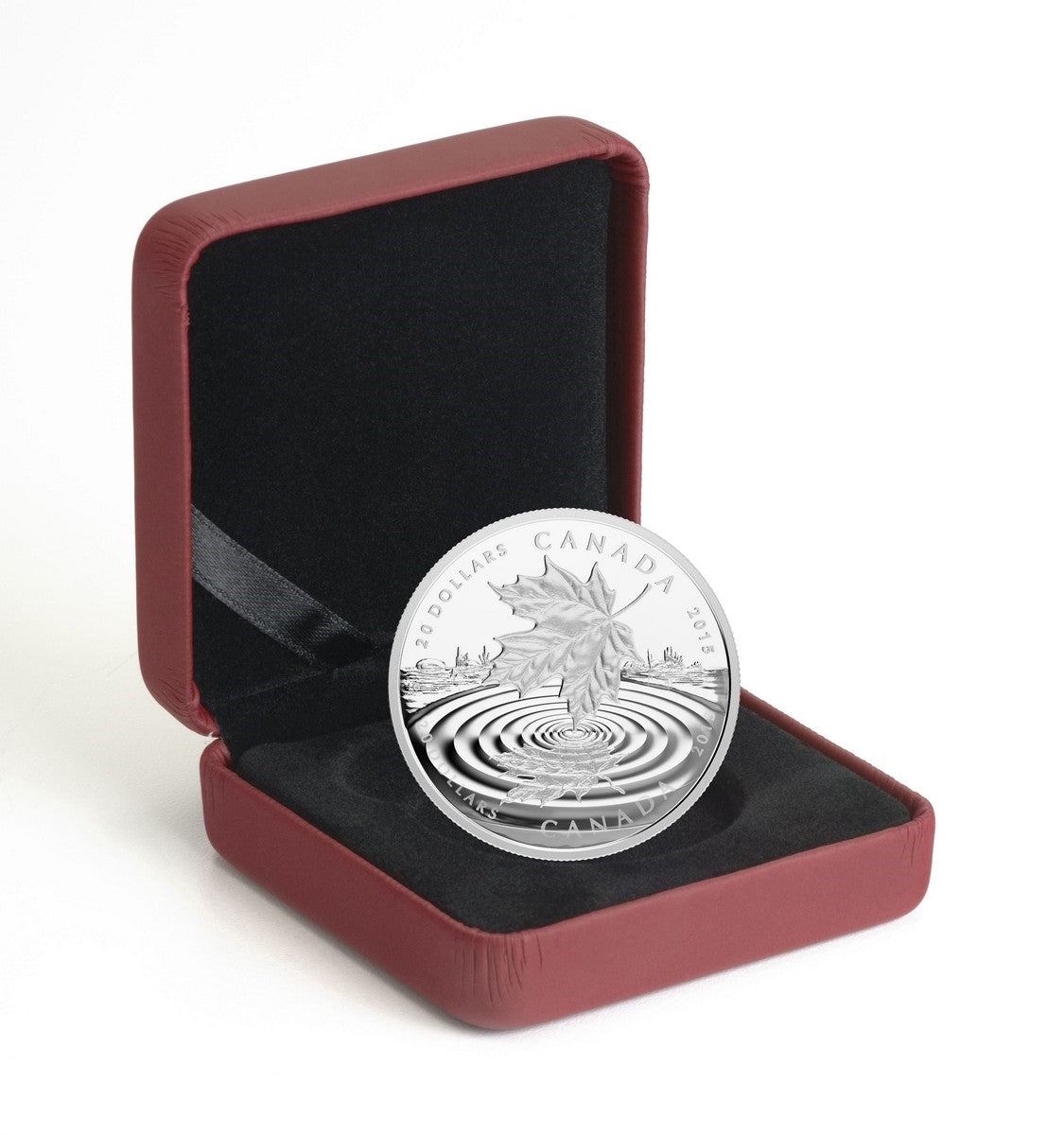 1 oz. Fine Silver Coin - Maple Leaf Reflection - Mintage: 8,500 (2015)