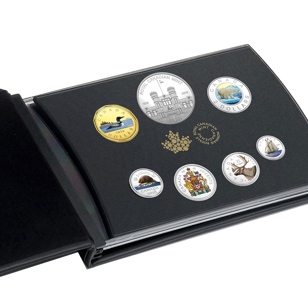 Fine Silver Colourised Coin Set - Classic Canadian Coins (2018)