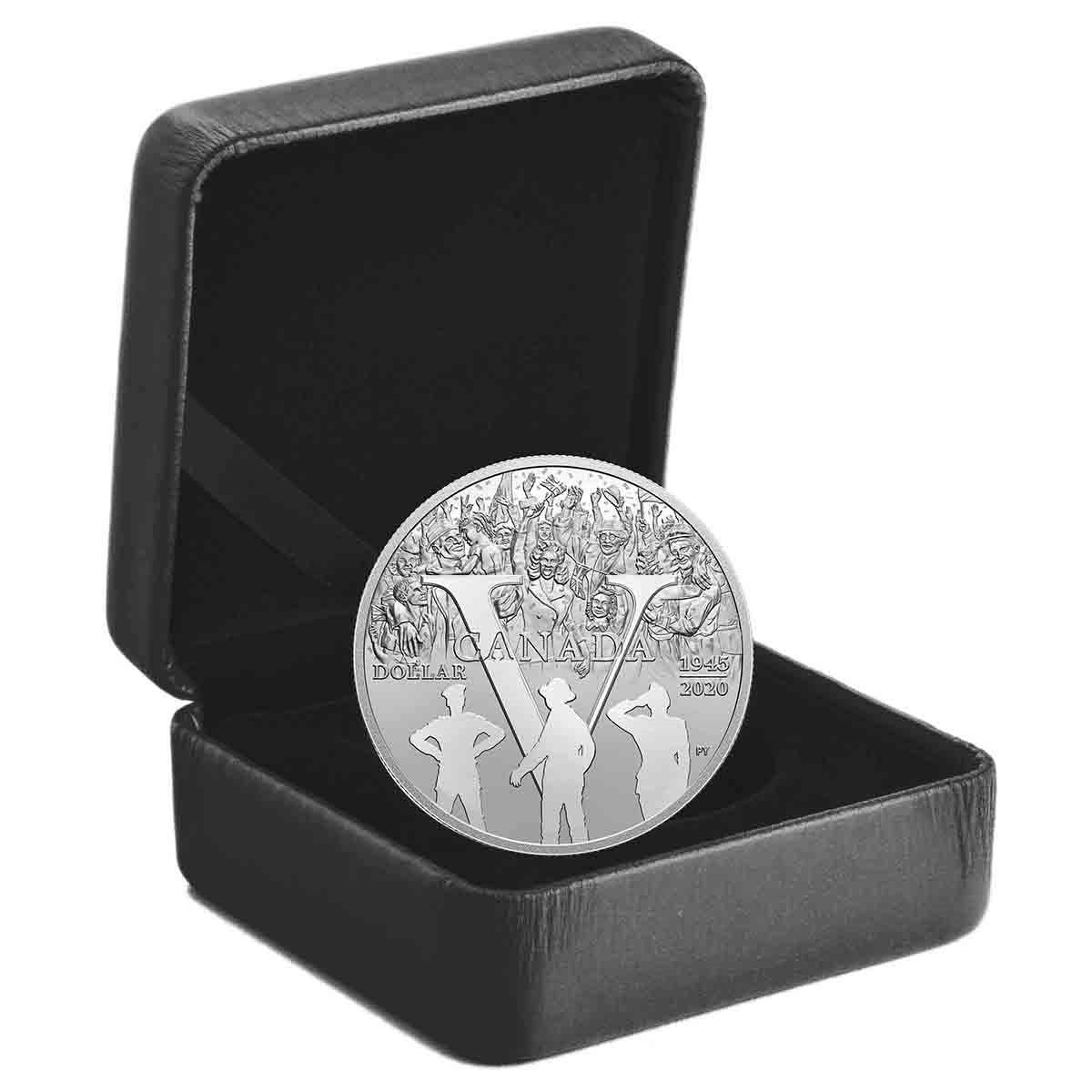 75th Anniversary of V-E Day - Proof Fine Silver Dollar (2020)