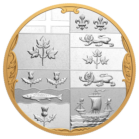 10 oz Pure Silver Coin – The Armorial Bearings of the Dominion of Canada - Mintage: 800 (2020)