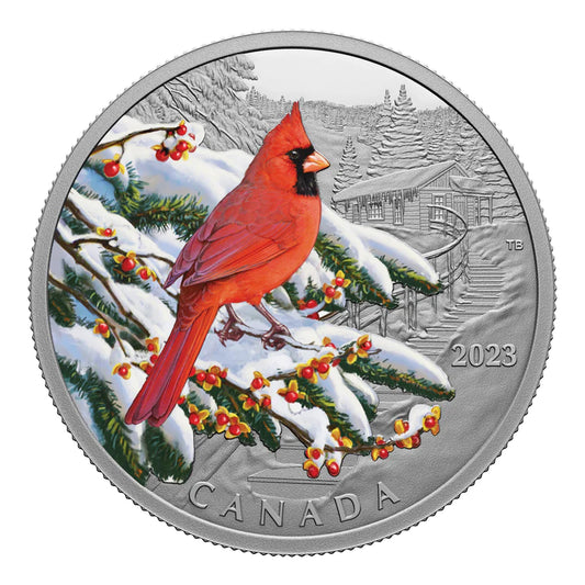 Colourful Birds: Northern Cardinal - 1 oz. Fine Silver Coin (2023)