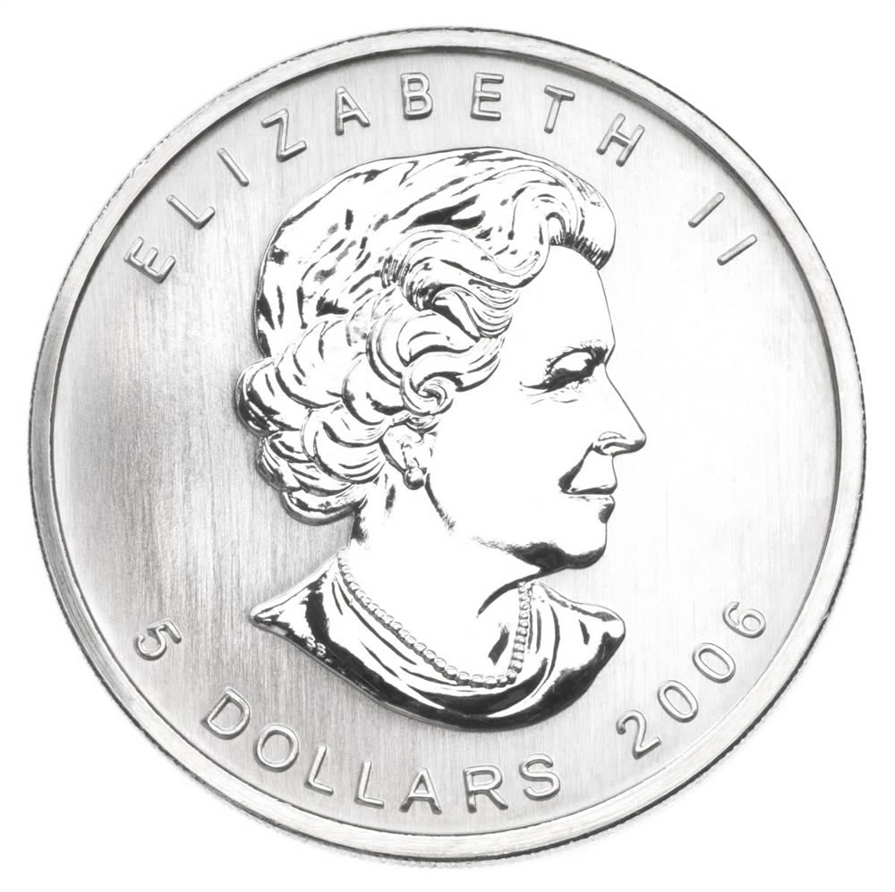 $5 Coloured Maple Leaf: Silver Maple - 1 oz. Fine Silver Coin (2006)