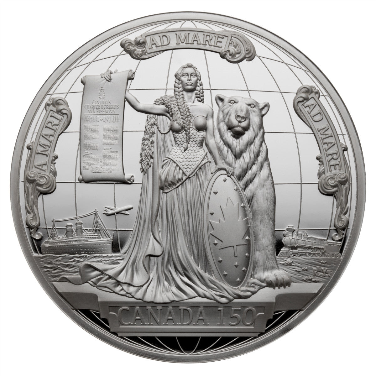 150th Anniversary of Confederation 10 oz Silver Medal (2017
